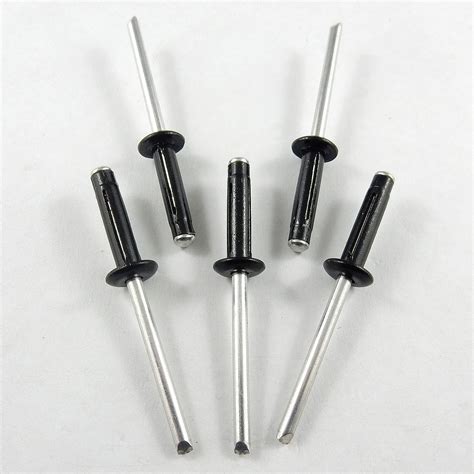 3 16 Small Head Black Exploding Rivet 100 Pack Bullant Performance