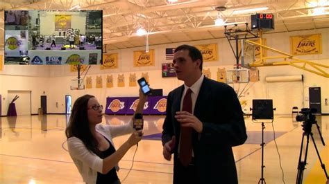 Lakers Nation White Girl Dances With Mark Madsen Youtube