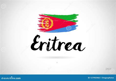 Eritrea Country Detailed Editable Map Cartoon Vector Cartoondealer