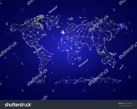 Political Map World Stock Vector (Royalty Free) 322207454 | Shutterstock