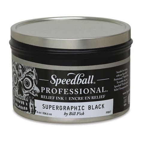 Speedball Professional Relief Ink Supergraphic Black Oz Michaels