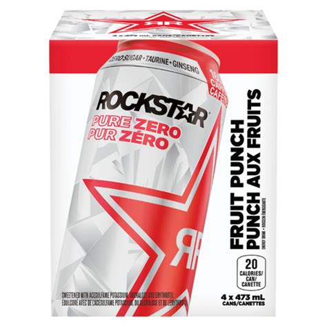 Rockstar Pure Zero Punched X Ml Cans Voil Online Groceries