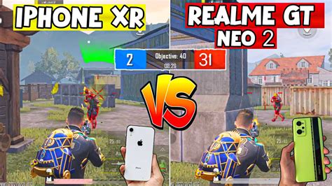 Iphone Xr Vs Realme Gt Neo 2 Pubgbgmi Test 2022🔥 Realme Gt Neo 2 90fps Test Iphone Xr 60fps