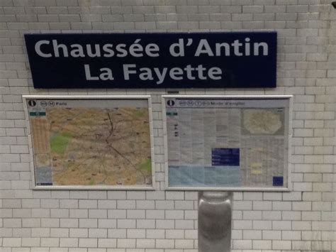 Chaussee D Antin La Fayette Metro Paris La Fayette M Tro