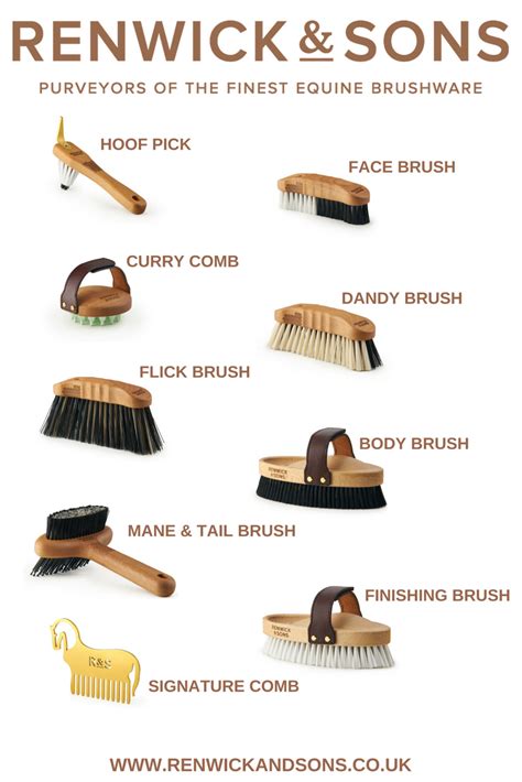 Each Tool In Our Beautifully Crafted Equine Brushware Kit Has Been