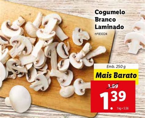 Promoção Cogumelo Branco Laminado 250g em Lidl