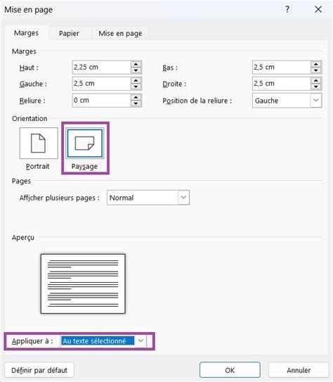 Mettre Une Page En Paysage Sur Word La Pro Du Bureau