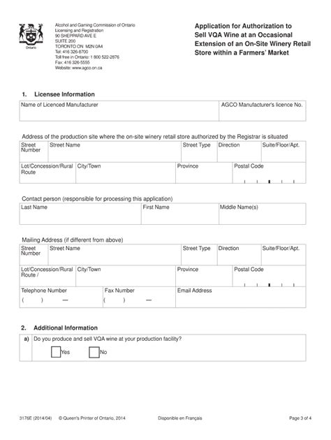 Fillable Online Agco On 3176 Application For Authorization To Sell