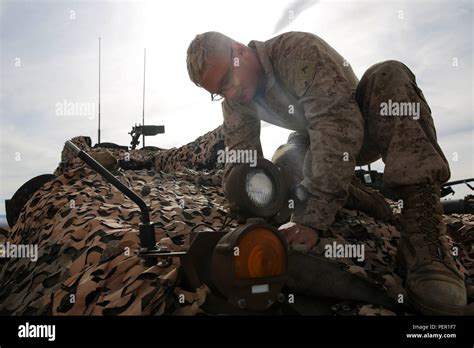 Pfc Merrick Martius A Light Armored Vehicle Crewman Provides