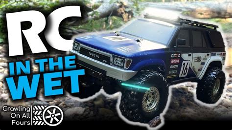 RC Trail CRAWLING In The Wet Element Enduro 4Runner YouTube