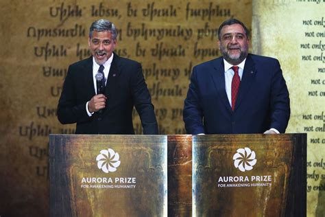 George Clooney Presents Aurora Prize To Marguerite Barankitse