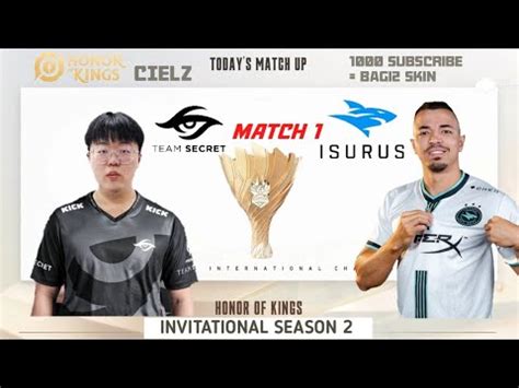 HOK INVITATIONAL S2 TEAM SECRET VS ISG MATCH 1 HEINO JUNGLING BEST