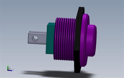 紫色按钮替代品solidworks 2015模型图纸免费下载 懒石网