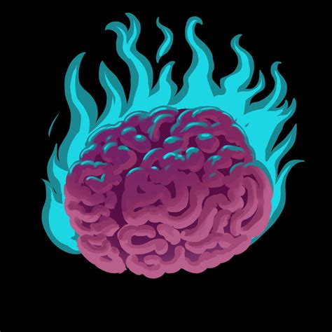 Burning Brain Doodle By Semajz On Deviantart