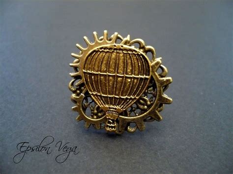 Bagues Epsilon Vega Bijoux Rouages Steampunk Jewelry Brooch