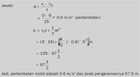 Pengertian Percepatan Dan Perlambatan Satuan Dan Rumus Percepatan