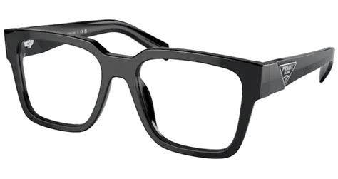 Prada PR-08ZV 1AB1O1 Eyeglasses Men's Black Full Rim Square Shape 54-18 ...