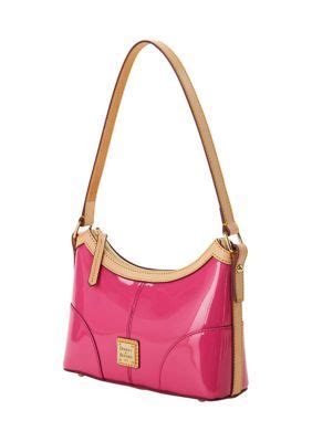 Dooney Bourke Patent Leather Baguette Shoulder Bag Fuchsia In