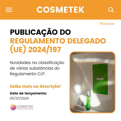 Update On Commission Delegated Regulation Eu Cosmetek