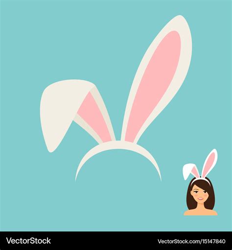 Bunny Ears Accessory Icon Royalty Free Vector Image