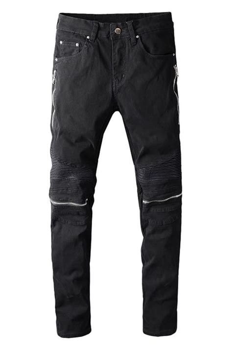 Sokotoo Mens Biker Jeans With Cargo Pockets Shopperboard