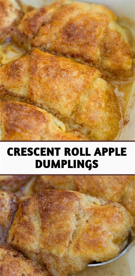 EASY CRESCENT ROLL APPLE DUMPLINGS RECIPE Crescent Roll Apple