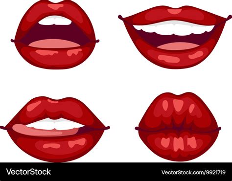 Female lips isolated Royalty Free Vector Image