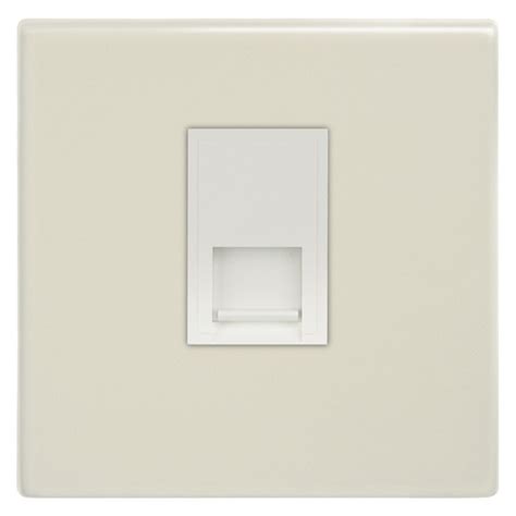 Focus Sb Morpheus Mpw251w 1 Gang Slave Telephone Socket In Primed White With White Inserts Ukes