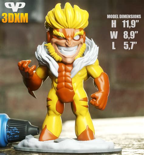 X Men Sabretooth Chibi Stl For 3d Printing Chibistl 3dxm 3d Model 3d