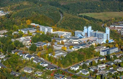 Siegen Von Oben Hochhaus Geb Ude Der Universit T Universit T Siegen