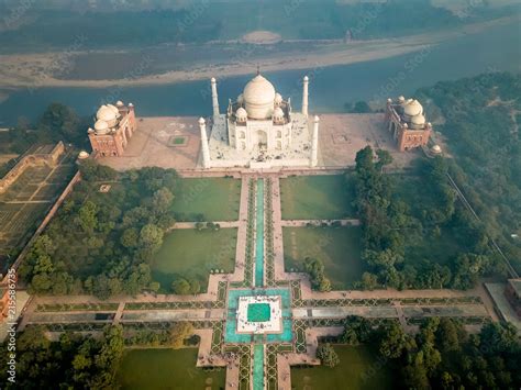 Taj Mahal Aerial View