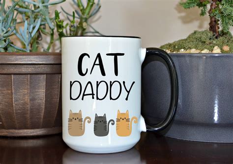 Cat Daddy Coffee Mug 15 Oz T For Cat Daddy Funny T For Etsy