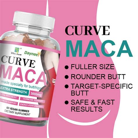 Winstown Curve Maca Butt And Hips Enhancement Gummies 60 Count