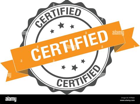 Certified Stamp Illustration Stock Vector Image And Art Alamy