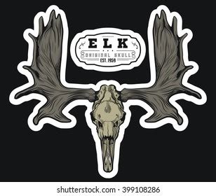 1,281 Elk skull vector Images, Stock Photos & Vectors | Shutterstock