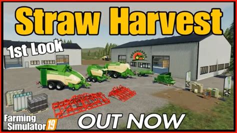 Fs19 Straw Harvest Add On Dlc Farming Simulator 19 Console Youtube