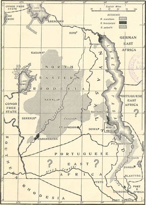 map of nyasaland - Nutrition in Nyasaland