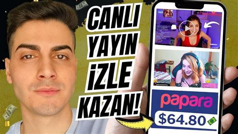 CANLI YAYIN İZLEYEREK HER DAKİKA 2 PARA KAZAN İnternetten Para