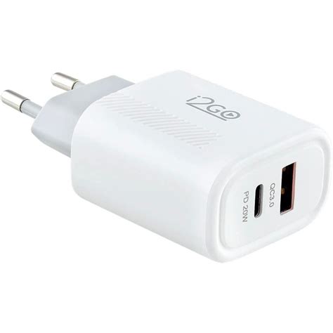 Carregador De Parede i2GO Pro Ultra Rápido 1 Saída USB C 20W 1