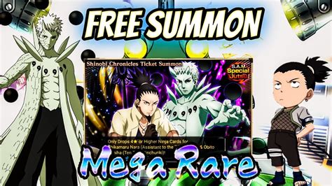 Nxb Nv Free Ticket Summon On New Round Up Banner Of Shikamaru And