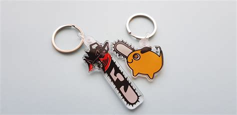 Chainsaw Man Keychains Etsy