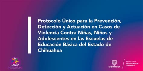 Protocolo Único para la Prevención Detección y Actuación en Casos de