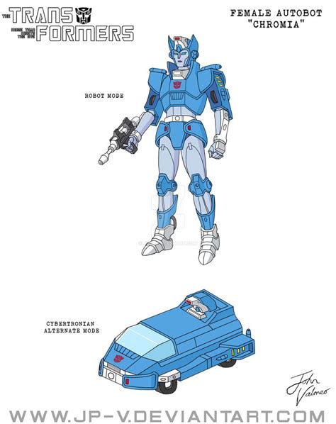 Transformers G1: Chromia - Fan Cartoon Animation Character Model Sheet ...