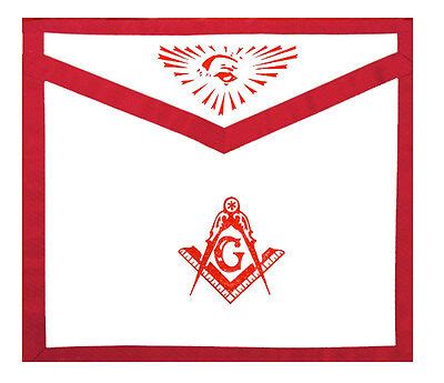 Masonic Master Mason Apron Red Lodge. Freemason Compass Square All ...