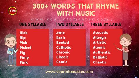 Rhyming Words For Music Archives Your Info Master