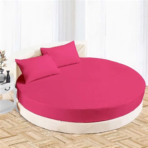 Hot Pink Round Bed Sheets Luxury Bedding India