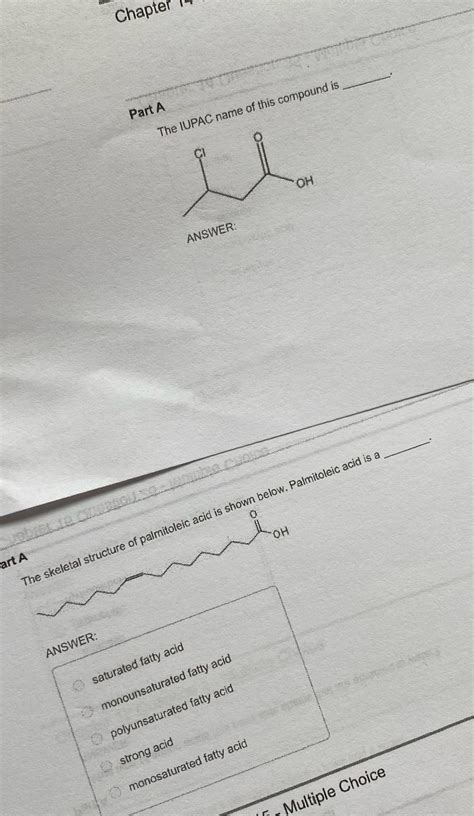 [solved] Need Help With Both Questions Chapter 1 Part A The Iupac Name Of Course Hero