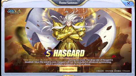 Live Saint Seiya Awakening KOTZ Taurus Hasgard All Out Gacha