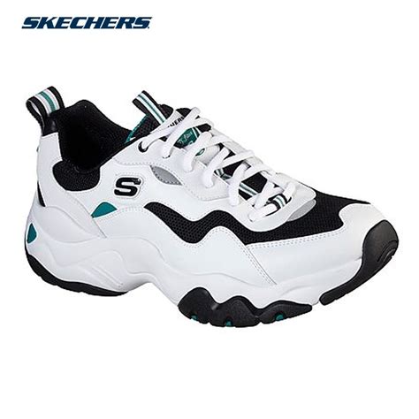 Skechers Men D Lites Catch A Vibe Sneakers White Green Lazada Ph