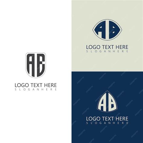 Premium Vector | Ab 3 style text initial monogram logo with creative ...